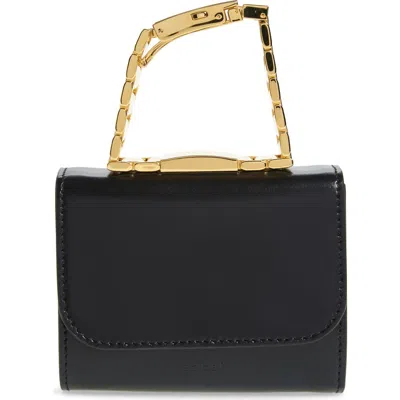 Sacai Bracelet Watch Handle Trifold Bag In Black