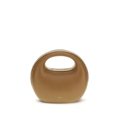 Sacai Brown Calf Leather Bos Taurus Handbag