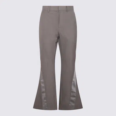 SACAI SACAI BROWN WOO BLEND FLARED PANTS