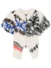 Sacai Pattern Knit Blouson In White