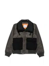 BUCKLE-COLLAR PANELLED JACKET