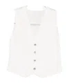 Sacai Button-up Vest In White