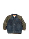 Sacai Buttoned Flap-pockets Denim Jacket In Blue