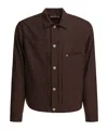 Sacai Tailored Jacket With Adjustable Back Strap In Brown