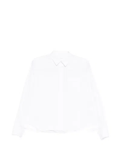 Sacai Button-up Poplin Shirt In White