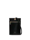 Sacai Calf-leather Shoulder Bag In Schwarz