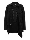 Sacai Long Sleeve Casual Jacket In Black