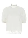 Sacai White Organza T-shirt