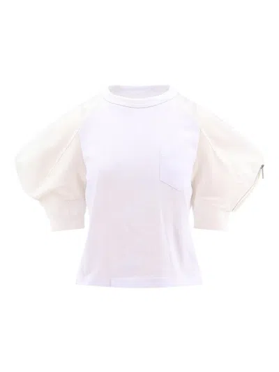 SACAI T-SHIRT AND WHITE POLE