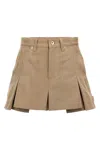 Sacai Canvas Shorts Bermuda And Short Beige In Brown