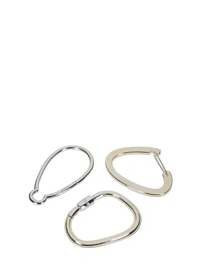 Sacai Carabiner Bangle In Grey