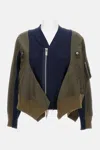Sacai Green Cotton Blend Jacket