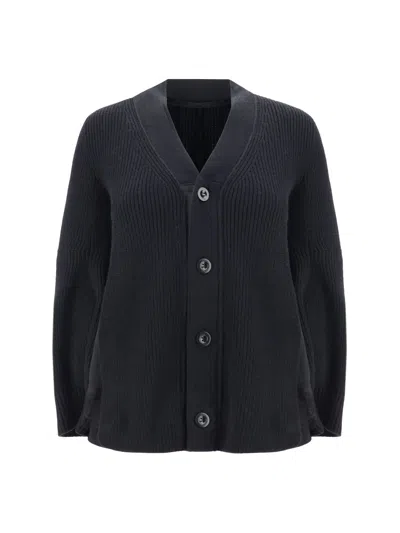 Sacai Cardigan In Black