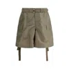 Sacai Olive Cargo Shorts