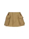 Sacai Grosgrain Cargo Skort In Beige