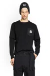 Sacai Mens Black X Carhartt Wip Brand-patch Cotton-jersey T-shirt