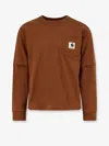 Sacai Carhartt Wip Cotton Jersey L/s T-shirt In Brown
