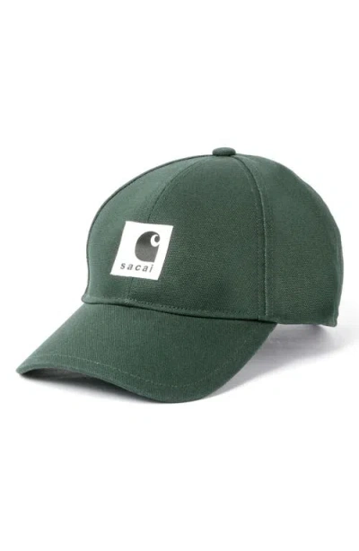 SACAI SACAI CARHARTT WIP DUCK CANVAS BASEBALL CAP