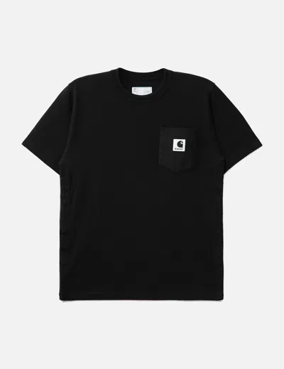Sacai Carhartt Wip Jersey T-shirt In Black
