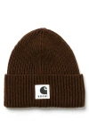 Sacai Knit Beanie In Brown