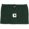 Sacai Carhartt Wip Rib Wool & Nylon Neck Warmer In Brown