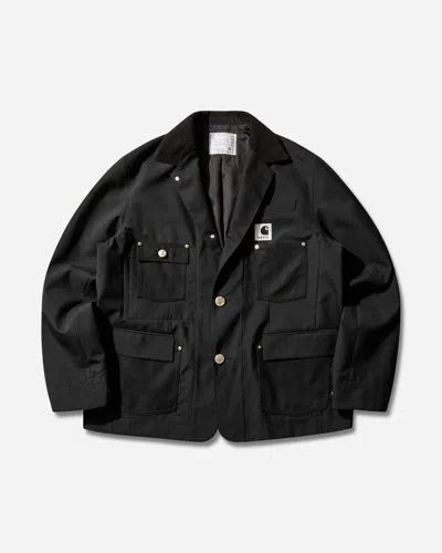 Sacai Carhartt Wip Suiting X Duck Jacket In Black