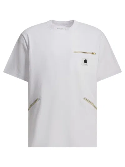 Sacai Carhartt Wip T-shirts White