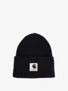 Sacai Carhartt Wip Wool Blend Knit Beanie Hat In Black