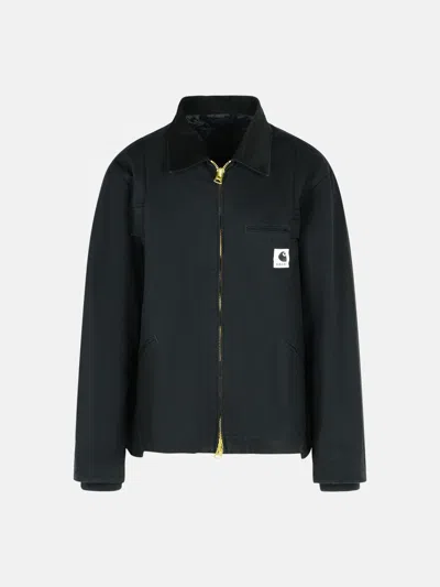 Sacai 'carhartt Work In Progress' Black Cotton Jacket