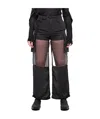 Sacai Casual Pants With Belt Loops In Black