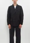 Sacai Chalk Stripe X Rip Stop Jacket In Black