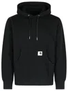 Sacai X Carhartt Wip Logo Patch Hooded Sweatshirt In Black