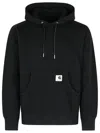 Sacai X Carhartt Wip Logo Patch Hooded Sweatshirt In Black