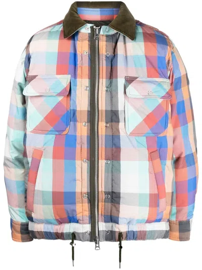 Sacai Multicolored Plaid Padded Blouson