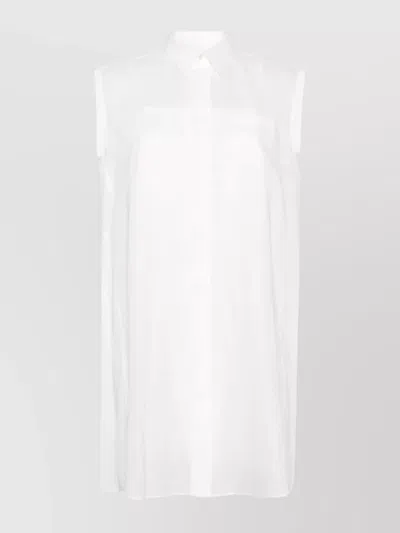 SACAI CHEMISIER DRESS IN COTTON BLEND