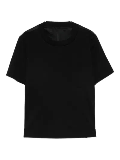 Sacai Chest-pocket T-shirt In Black