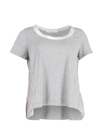 Pre-owned Sacai Chest-pocket T-shirt In Gray