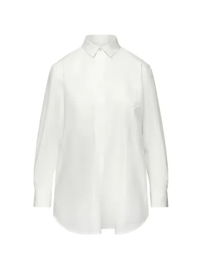 Sacai Chest-pocket Poplin Shirt In White