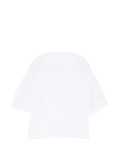 Sacai T-shirt Mit Brusttasche In White