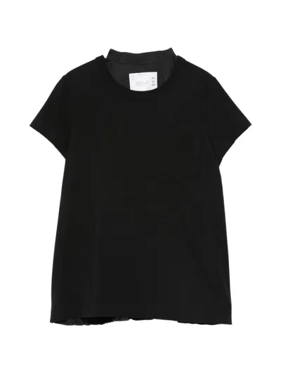 Sacai Chest-pocket T-shirt In Black