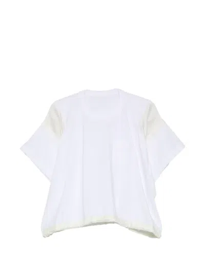 Sacai Chest-pocket T-shirt In White