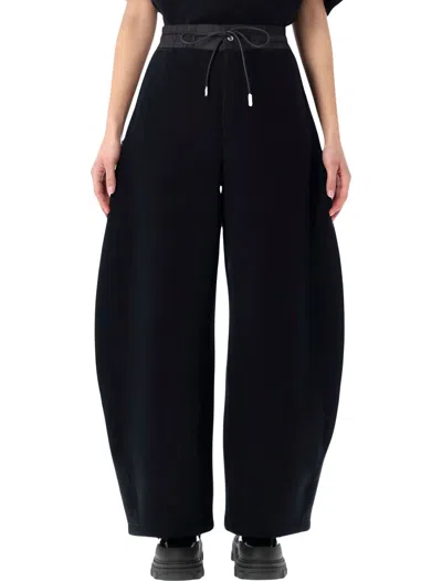 Sacai Chic Mini Layered Top For Women In Black