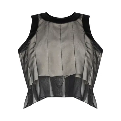 Pre-owned Sacai Chiffon Pullover 'black' | Women's Size 3