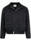 Sacai Chino Bomber Jacket In Blue