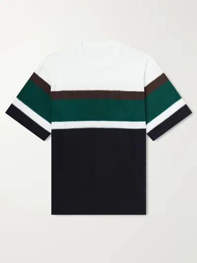 Sacai Chusen-dyed Cotton-jersey T-shirt In Multi