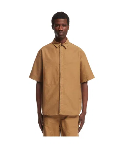 Sacai Beige Patch Pocket Shirt In 651 Beige