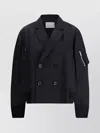 Sacai Clean Bomber Jacket Notched Lapel