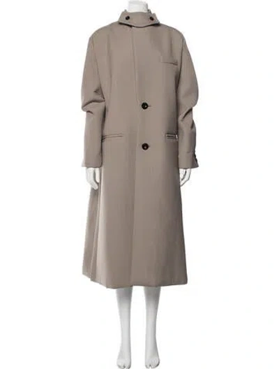 Pre-owned Sacai Coat In Neutrals