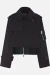 Sacai Coats In Black