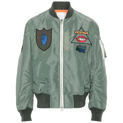 Sacai Jackets In Green